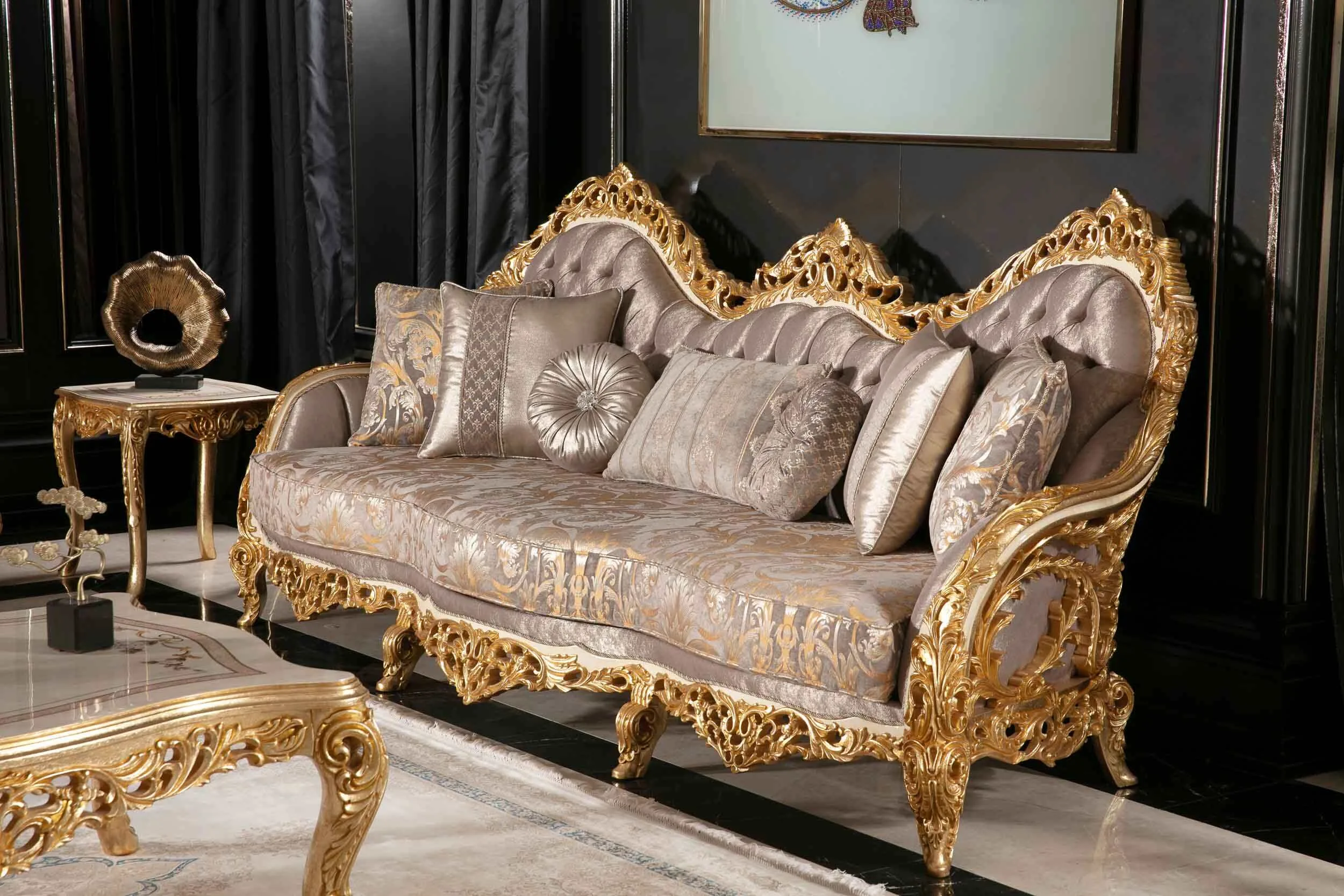 Classic Gold Leaf Sofas to Elevate Your Living Space - Image 2