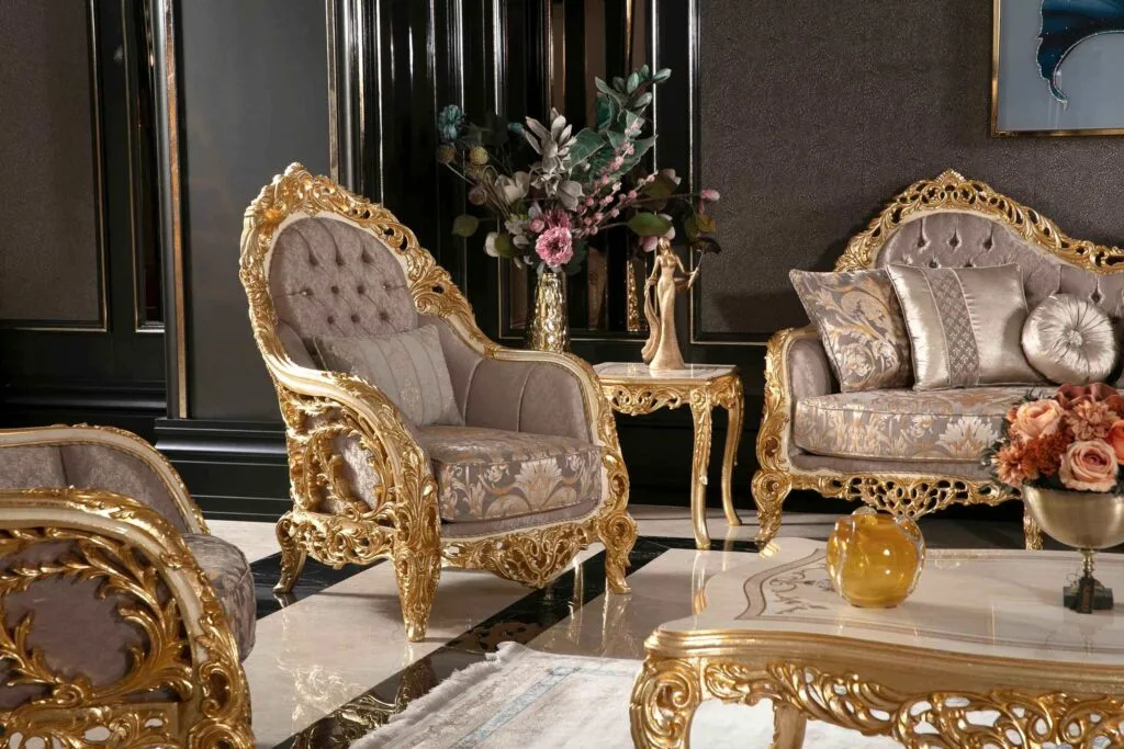 Delhi Royal Style Carving Sofa Set 3