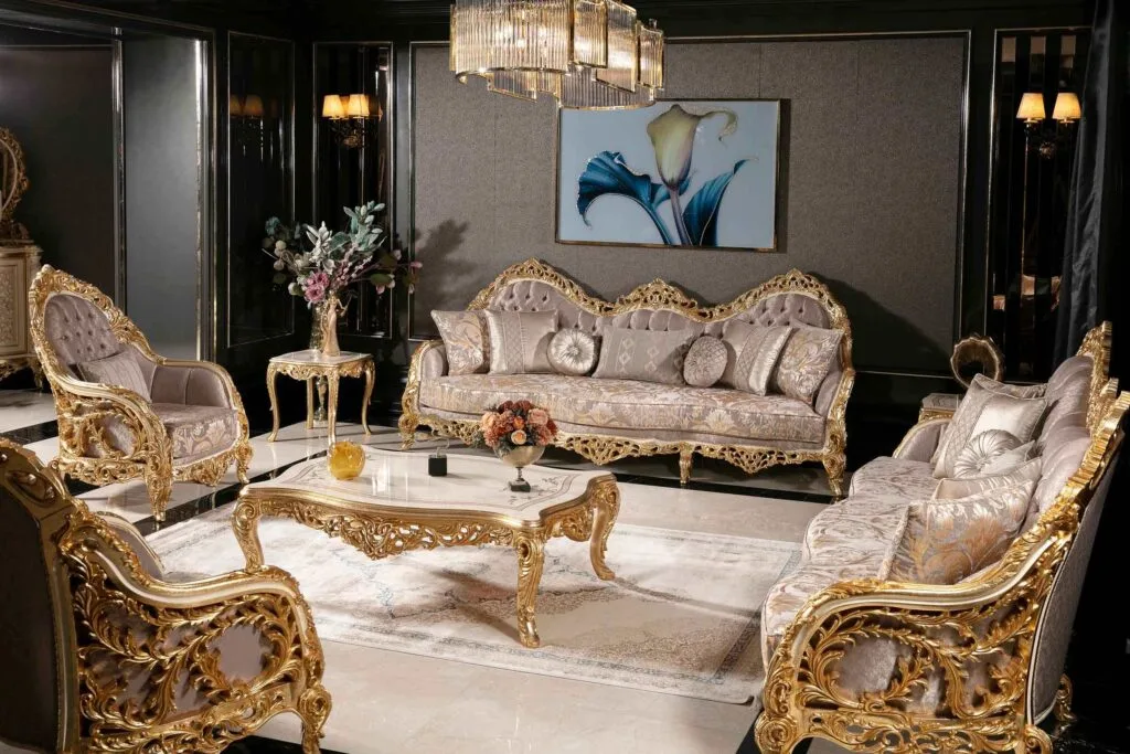 Delhi Royal Style Carving Sofa Set 6