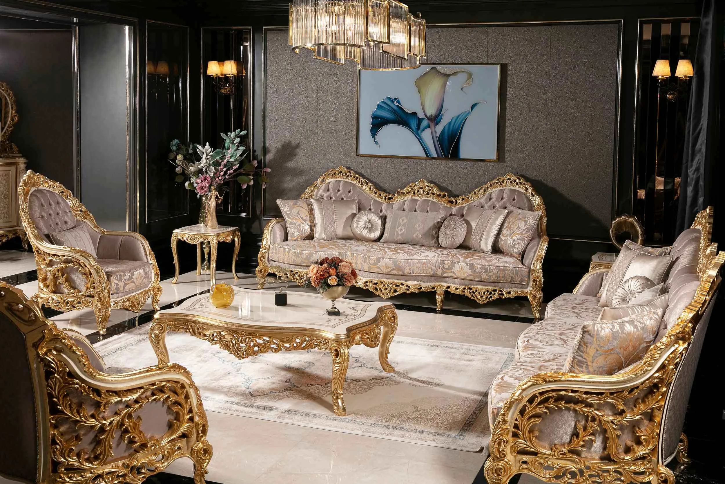 Classic Gold Leaf Sofas to Elevate Your Living Space - Image 7