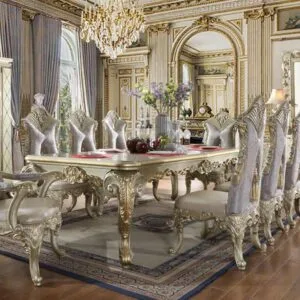 Traditional Dining Table Set for 8