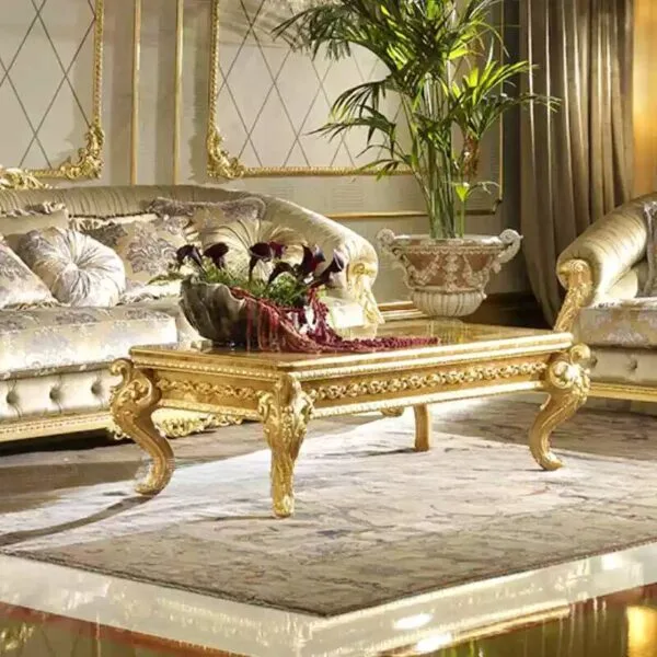 Customize Antique Sofa with Exquisite Gold Details - Image 5