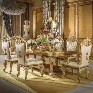 Unique Handmade Parquet Dining Tables & Chairs