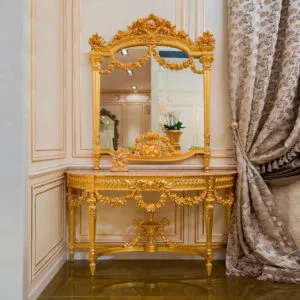 Ornate Gold Console Tables - Luxury & Style Combined