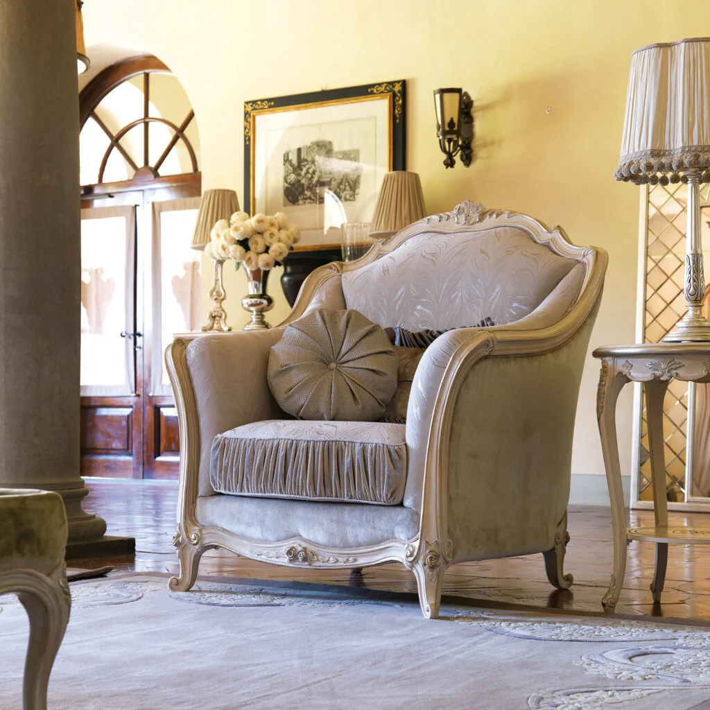 Luxury Fabric Sofa Set - Italian Design with Wood Carving 5 luxury sofa set online wood carving italian design 8
