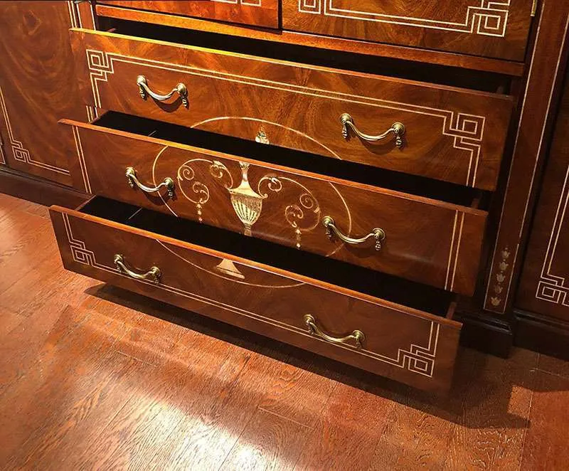 Exquisite Vintage Armoires - Timeless British Style 11 4 doors wardrobe 5.jpg