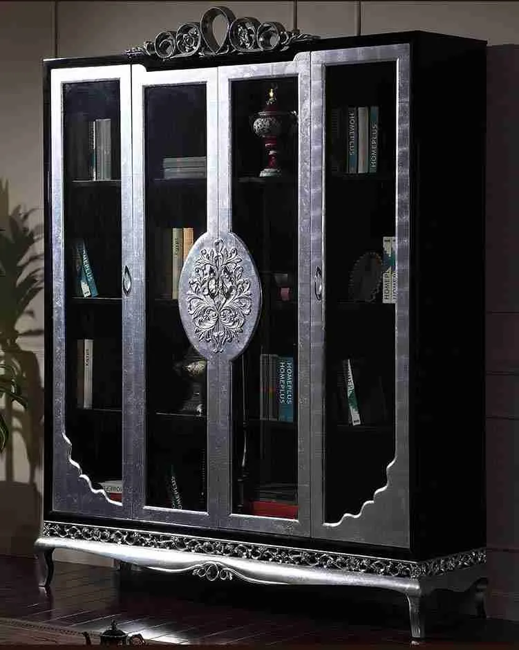 Antique Bookcase with Glass Doors 5 Antique Bookcase with Glass Doors - Timeless Elegance