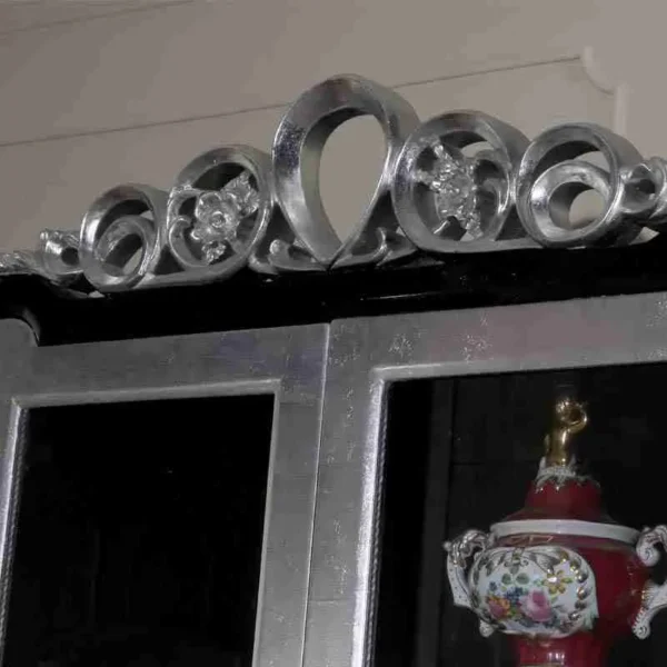Antique Bookcase with Glass Doors - Image 2