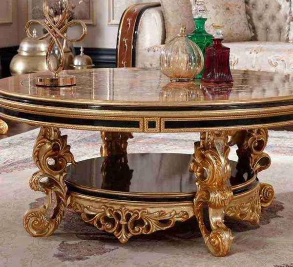 Unique Vintage Round Side Tables - Handcrafted Elegance - Image 2