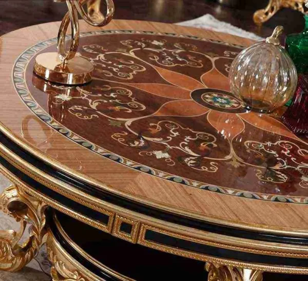 Unique Vintage Round Side Tables - Handcrafted Elegance - Image 3