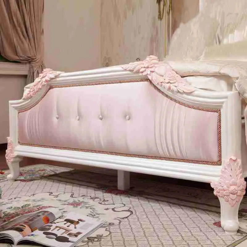 Traditional Pink Twin Bed Frame 7 Luxury velvet pink bed frame 4.jpg