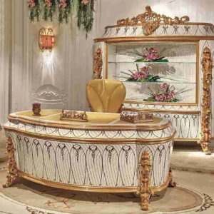 Bespoke Classic Office Desk: Handcrafted Elegance