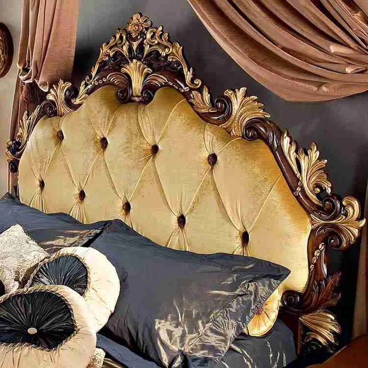 Customizable Traditional Royal Oak Beds 7 Luxury yellow bed frame 3.jpg