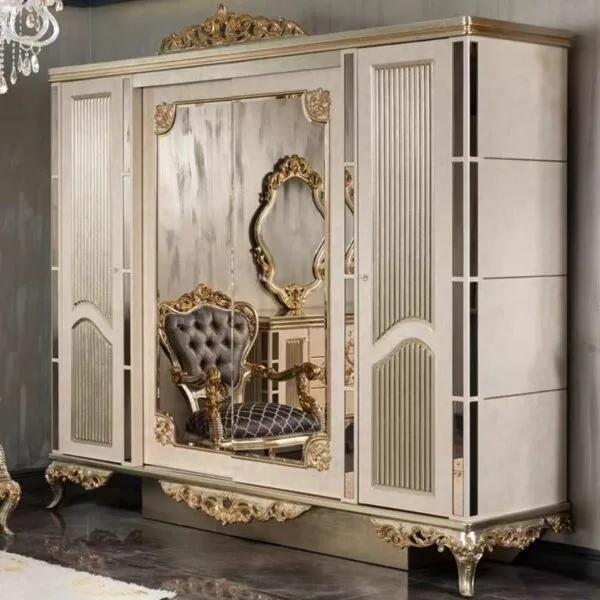 Stunning Antique Wooden King Bed Frames - Image 3