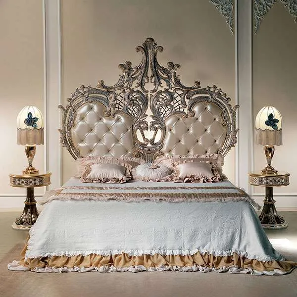 Luxurious Tall Backboard Beds - Hand-Carved Elegance 5 Luxurious Tall Backboard Beds - Hand-Carved Elegance