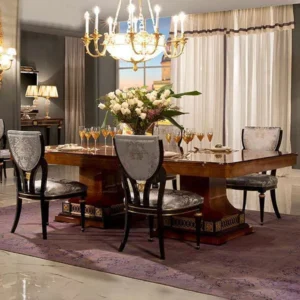 Elegant Large Dining Table Set for 8