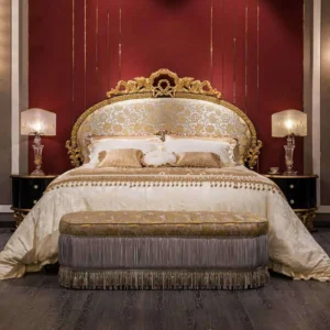 Luxurious Wooden Queen Bed Frame | Custom Handcrafted Elegance