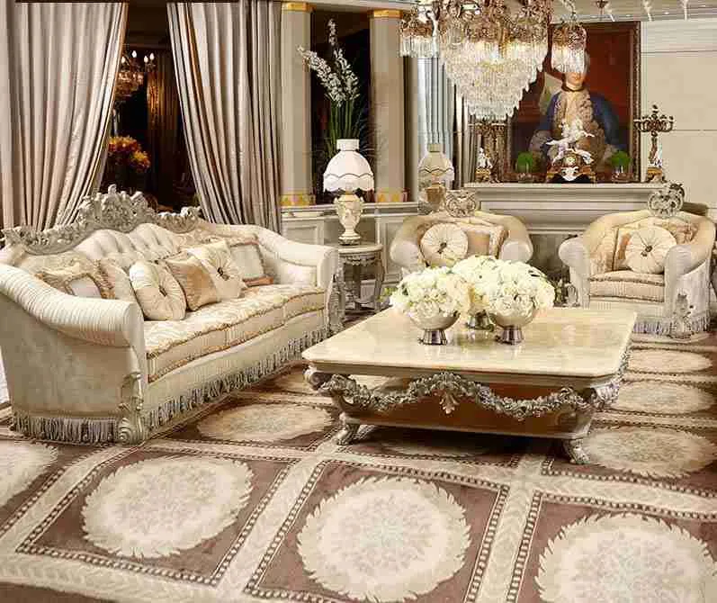Luxurious velvet upholstered sofas | Handcrafted Elegance 6 Luxury large sofa with wood hand carved 2.jpg