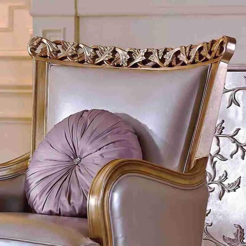 Customizable Leather Single Sofas – Timeless Luxury 6 Luxury leather single sofa chair set 2.jpg