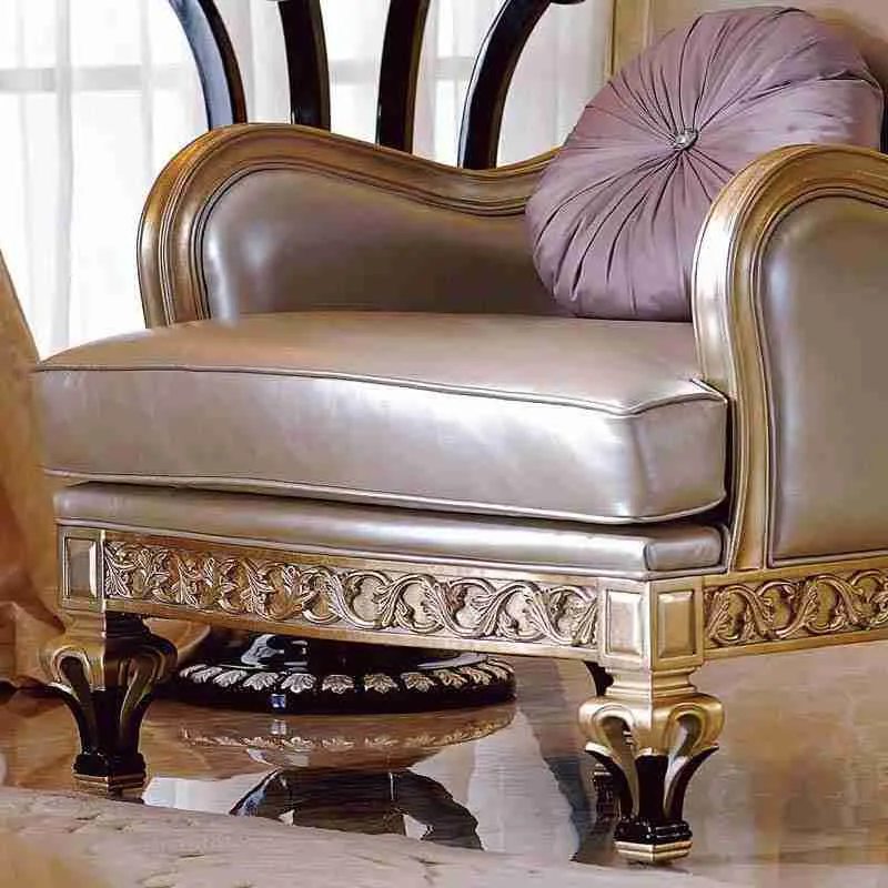 Customizable Leather Single Sofas – Timeless Luxury 7 Luxury leather single sofa chair set 3.jpg
