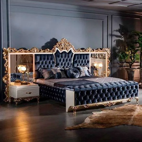 Luxurious Wooden California King Bed | Custom Handcrafted 6 big bed frame 6.jpg
