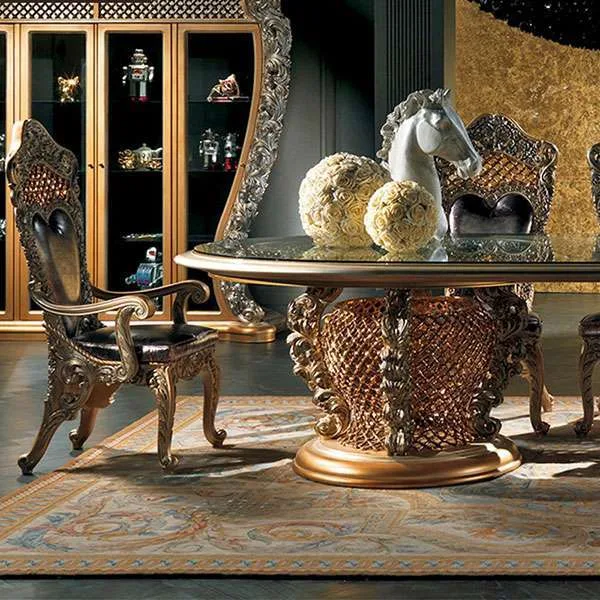 Luxurious Wooden Oval Dining Tables | Customized Elegance 7 big oval dining table 3.jpg