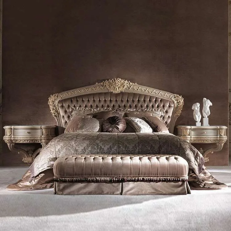 Custom Vintage Wooden King Bed Frame | Hand-Carved Elegance 5 Custom Vintage Wooden King Bed Frame | Hand-Carved Elegance